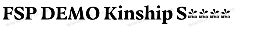 FSP DEMO Kinship S字体转换 FSP DEMO Kinship S字体转换